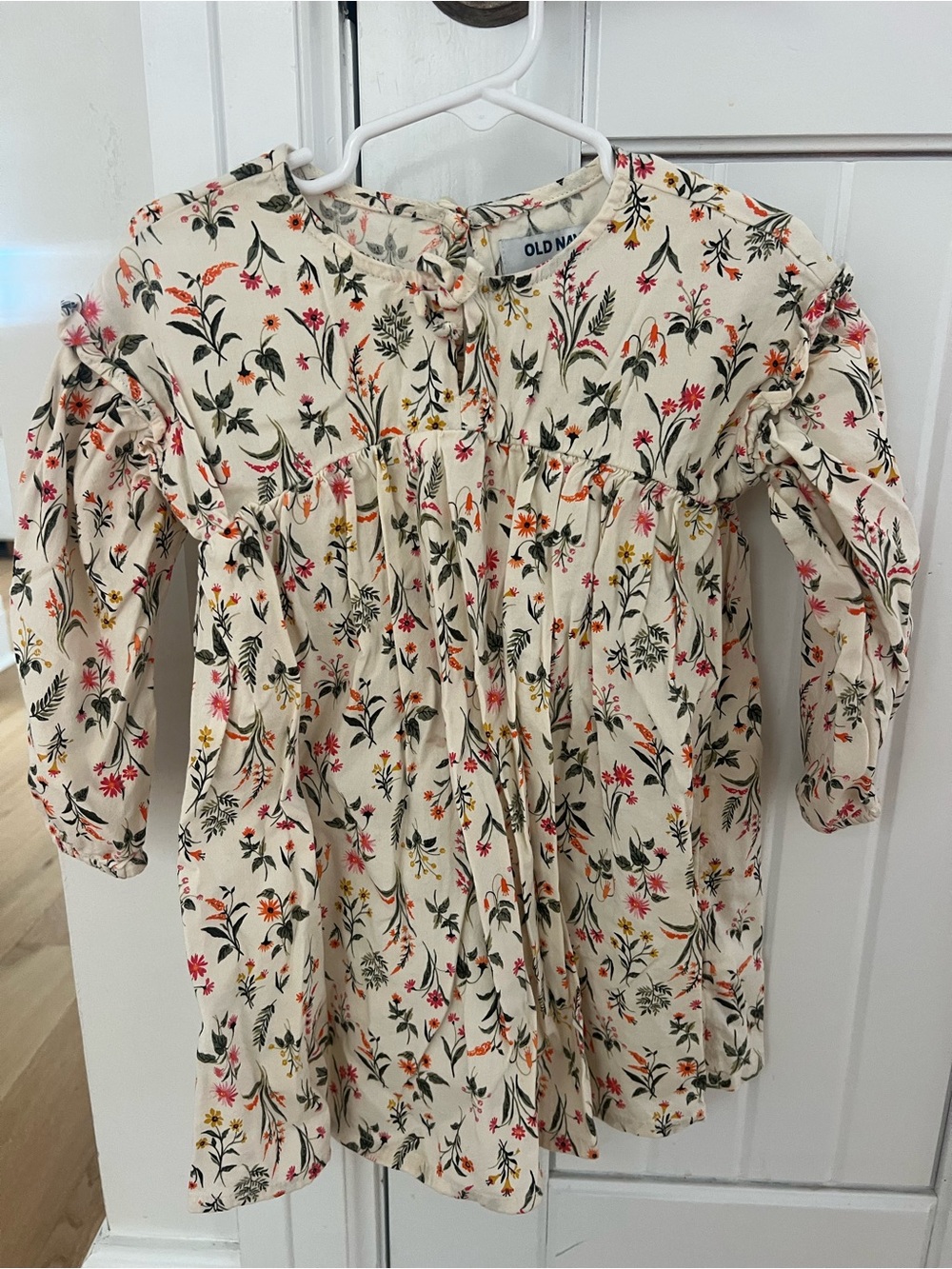 Old Navy Cream Floral Dress